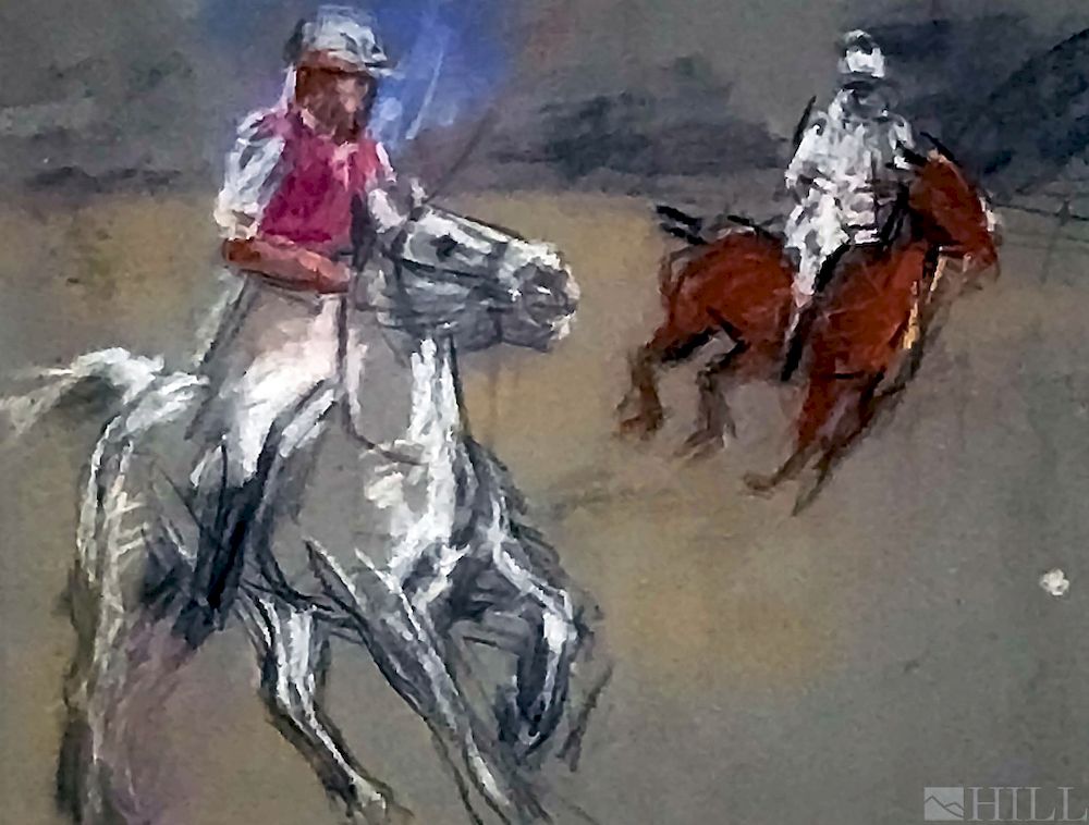 Appraisal: Edmund Pick Morino - Polo Players on Horse Edmund Pick-Morino