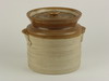 Appraisal: CROCK - th C stoneware crock light brown slip decorated