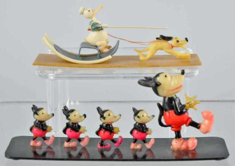 Appraisal: Lot of Celluloid Disney Character Figures Description Includes one large