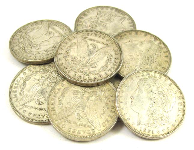 Appraisal: TEN U S SILVER MORGAN DOLLARS all -D