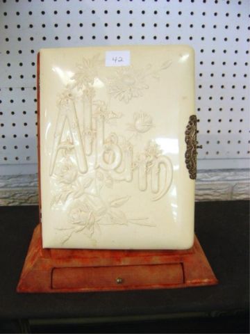 Appraisal: VICTORIAN PHOTO ALBUM W CELLULOID COVER