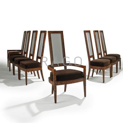 Appraisal: CHARLES HOLLIS JONES Set of eight dining chairs side- arm-