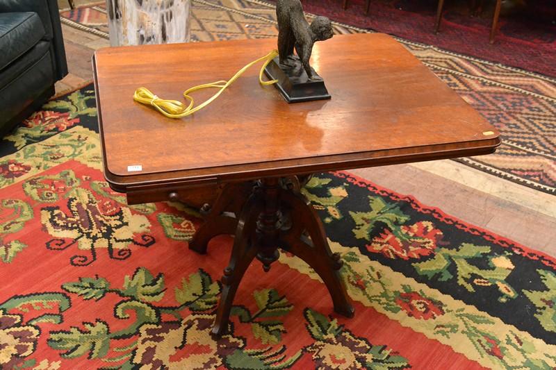 Appraisal: EARLY TH CENTURY MAHOGANY ADJUSTABLE TILT TOP WORK TABLE EARLY