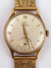 Appraisal: A gent's ct gold Omega watch mechanical movement signed Omega