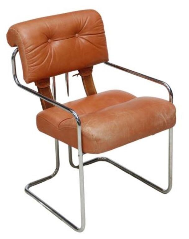 Appraisal: Italian mid-century modern Tucroma armchair attributed to Guido Faleschini for