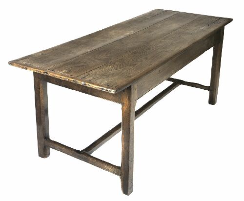 Appraisal: An early th century oak refectory table probably French the