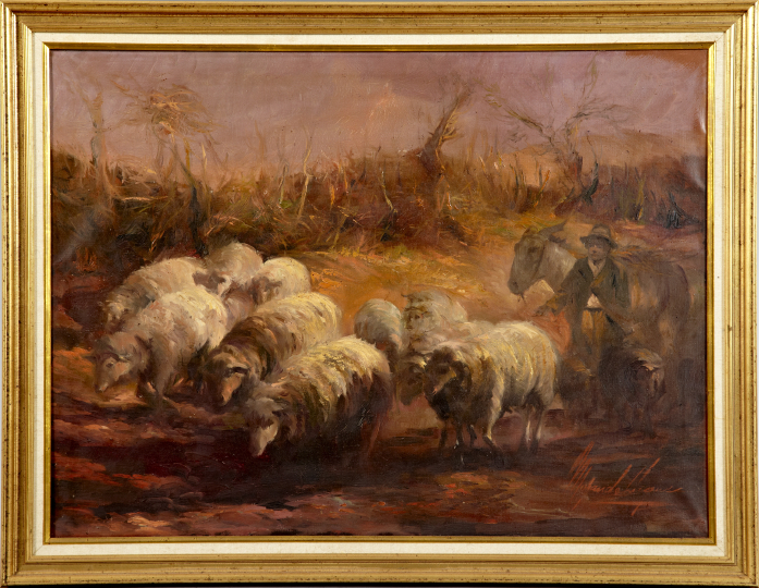 Appraisal: Morando Lugue Argentinian Active Second Quarter th Century Shepherd with