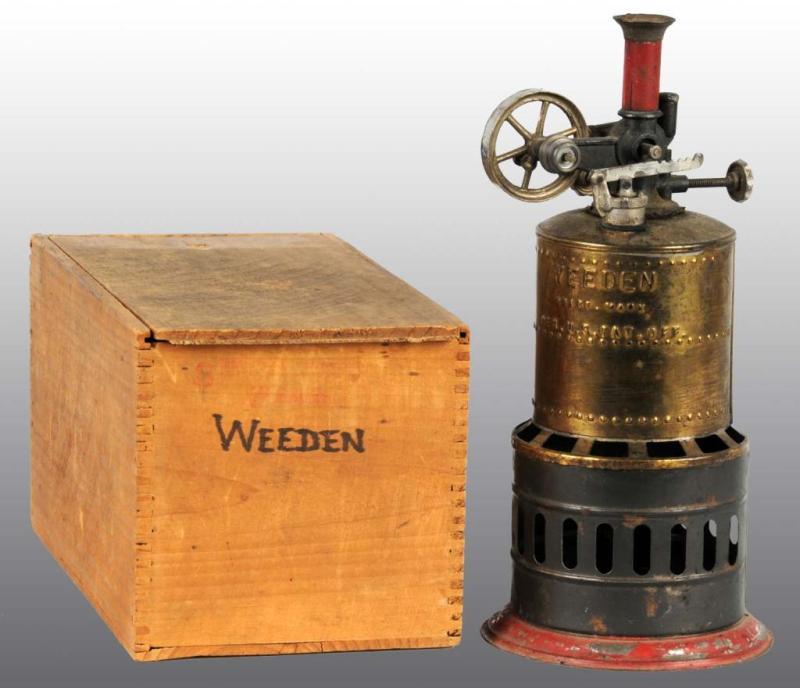 Appraisal: Weeden No Steam Engine in Original Wood Box Description This