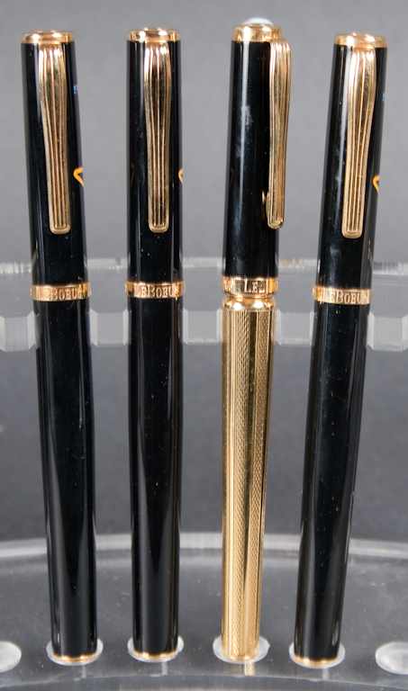 Appraisal: Three LeBoeuf ''Greg Norman'' shark pens in cases and a