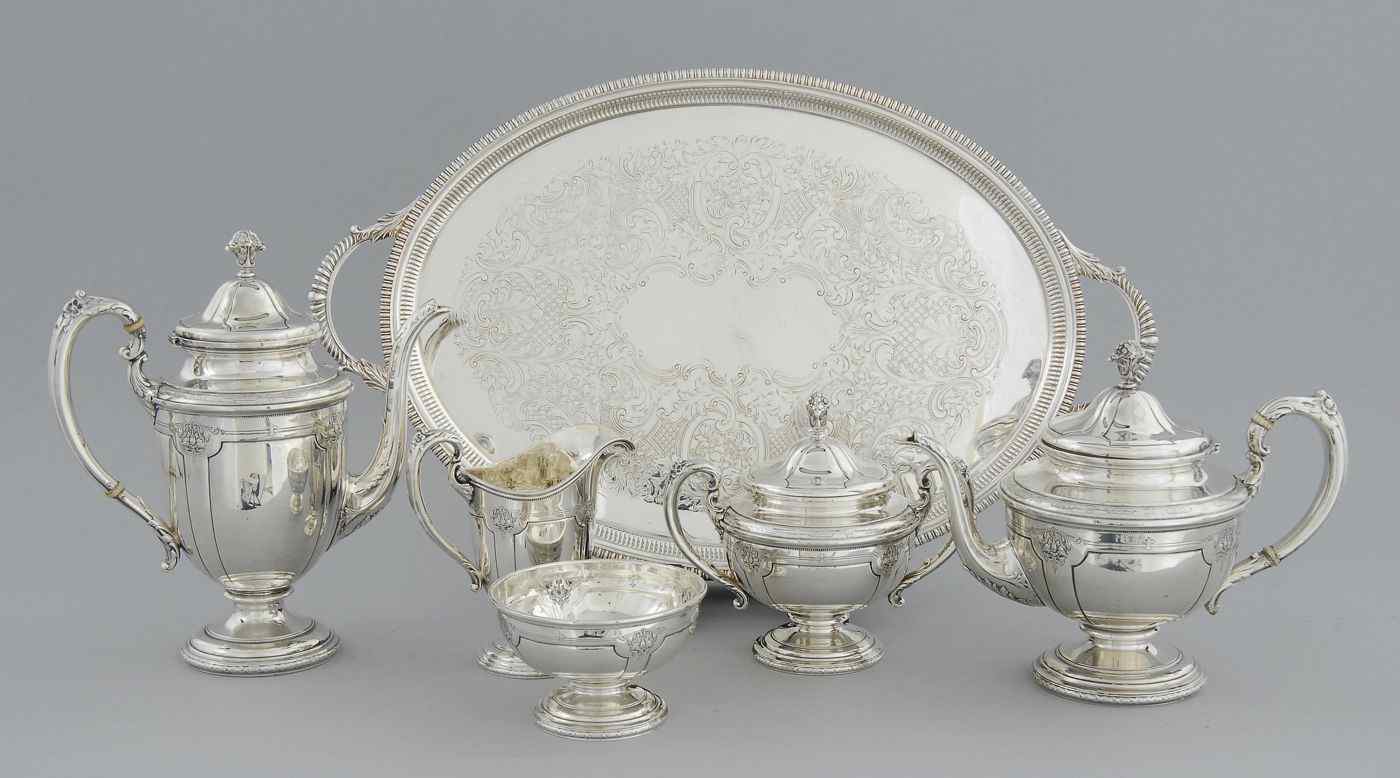 Appraisal: TOWLE STERLING SILVER TEA AND COFFEE SETPatent date In the