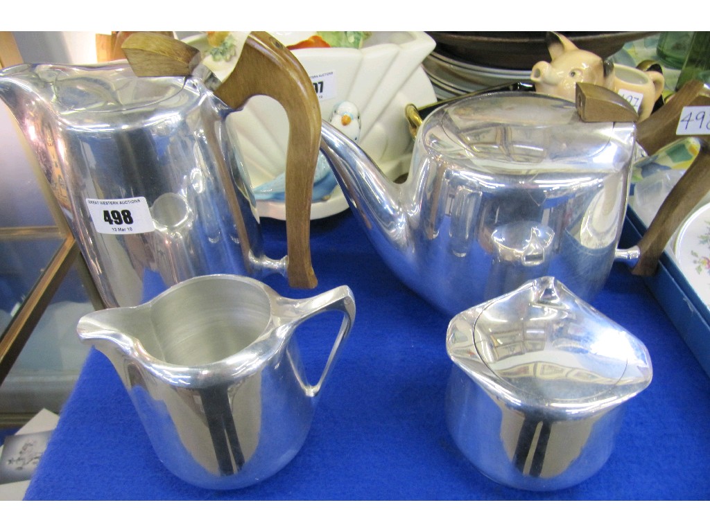 Appraisal: Four piece Picquotware tea service