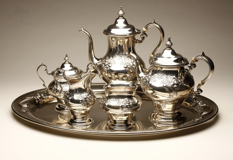 Appraisal: A Gorham sterling silver six-piece 'Chantilly Countess' coffee and tea