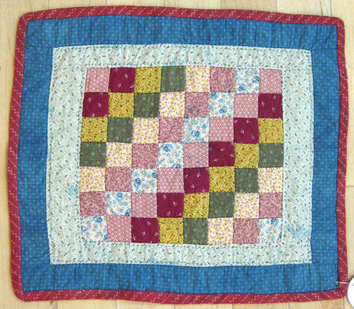 Appraisal: Three doll quilts early th c to include an Amish