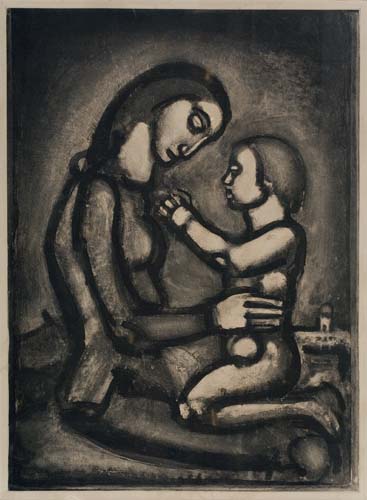 Appraisal: GEORGES ROUAULT Bella matribus detestata Etching aquatint and roulette x