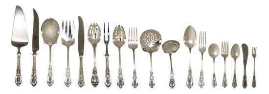 Appraisal: An American Sterling Silver Flatware Service for Twelve Wallace in