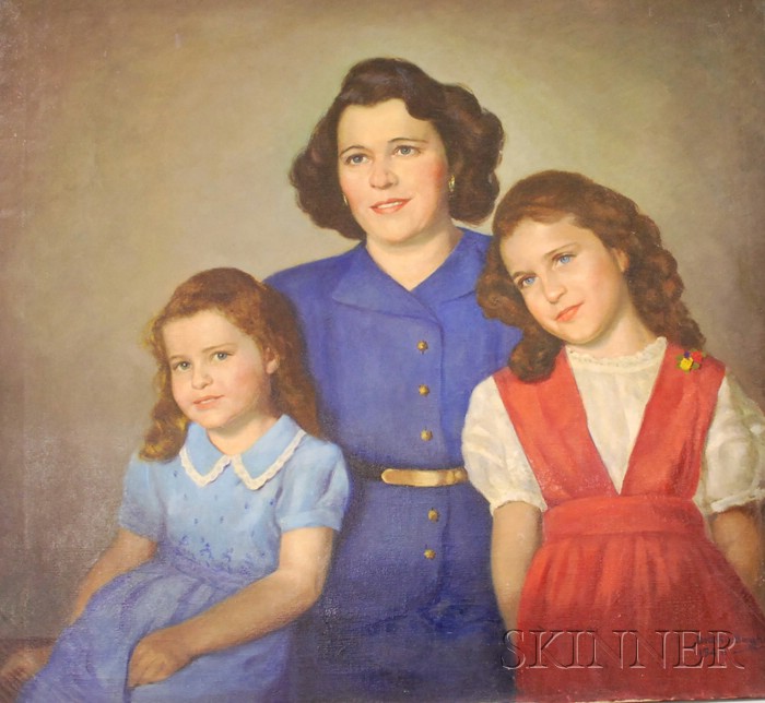 Appraisal: Bruno Beghe Italian American - Mother and Daughters Signed and