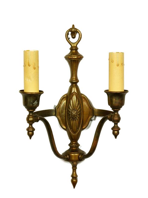 Appraisal: - Set of Brass Sconces Set of five sconces brass