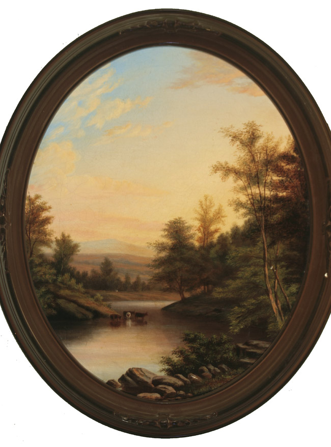 Appraisal: American School th Century Esopus Creek Unsigned titled dated -