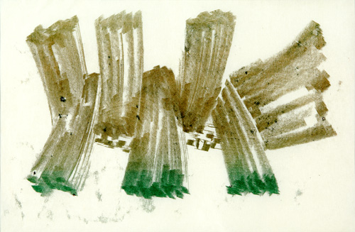 Appraisal: Harry Bertoia American - Untitled late s monotype on rice