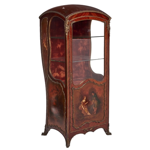 Appraisal: An unusual French ormolu mounted kingwood and vernis Martin cabinet