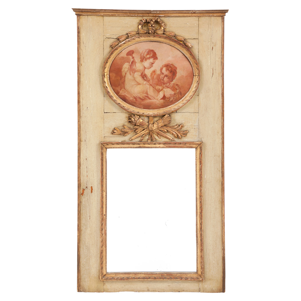 Appraisal: Louis XVI Painted Trumeau Last quarter of the th century