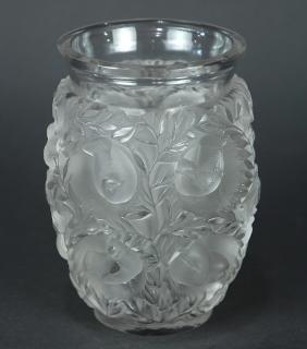 Appraisal: Lalique Bagatelle clear and frosted glass vase Lalique Bagatelle clear