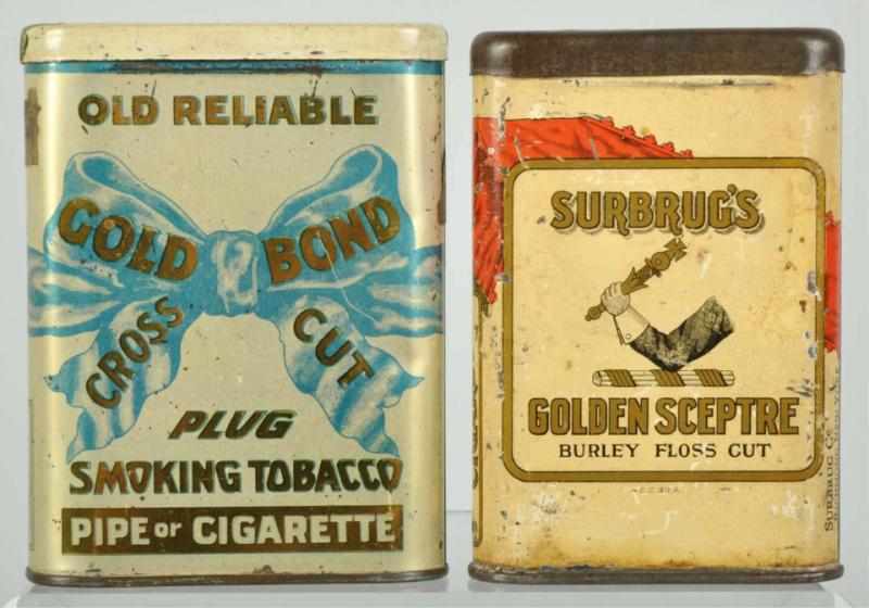 Appraisal: Lot of Pocket Tobacco Tins Description Includes Gold Bond and