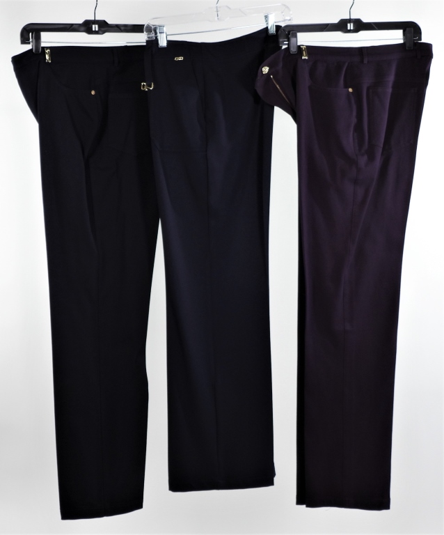 Appraisal: PC ST JOHN BLUE PURPLE SLACKS SIZE Includes two pairs