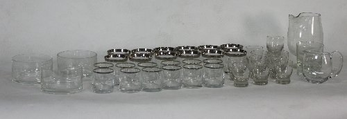 Appraisal: A set of twelve Scandinavian glass tumblers with slightly flared