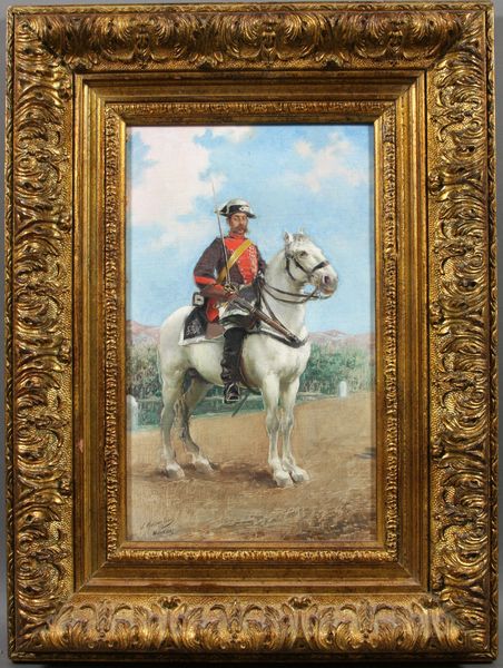 Appraisal: Salvador Martinez Cubells Spanish - portrait of a Spanish soldier