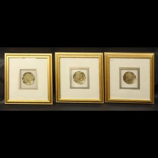 Appraisal: Harris Strong American - Neoclassical Triptych Wall Art Includes all