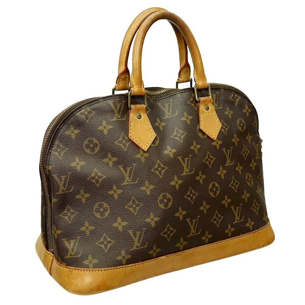 Appraisal: Louis Vuitton Brown Canvas Monogram Alma PM Louis Vuitton Brown