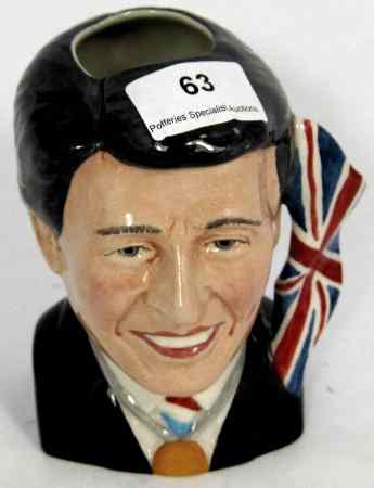 Appraisal: Bairstow Manor Large Character Jug of Sebastian Coe ''The Winning