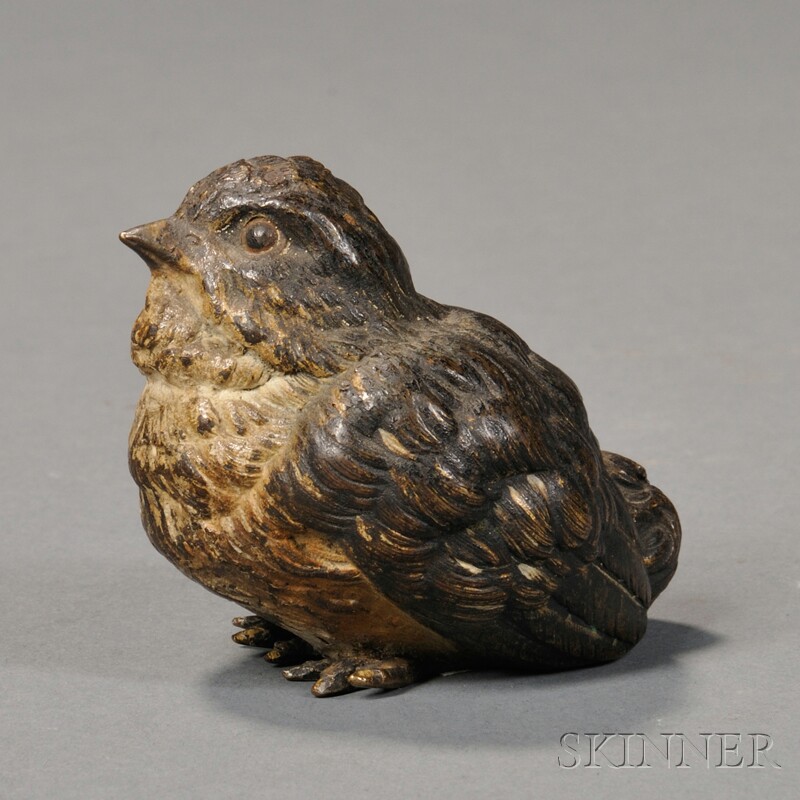 Appraisal: European School th Early th Century Baby Bird Indistincly impressed