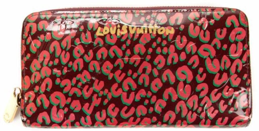 Appraisal: Limited-edition Louis Vuitton Zippy wallet in Leopard Monogram Vernis leather