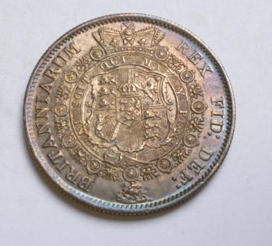 Appraisal: GEORGE III HALFCROWN large head a superb coin beautifully toned