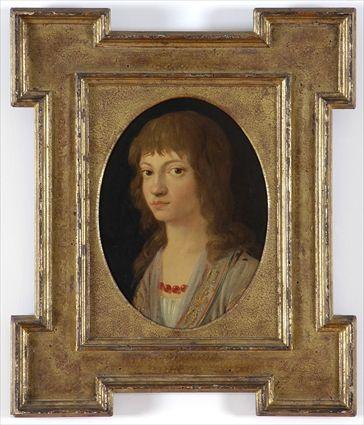 Appraisal: EUROPEAN SCHOOL PORTRAIT OF A YOUNG WOMAN Oil on canvas