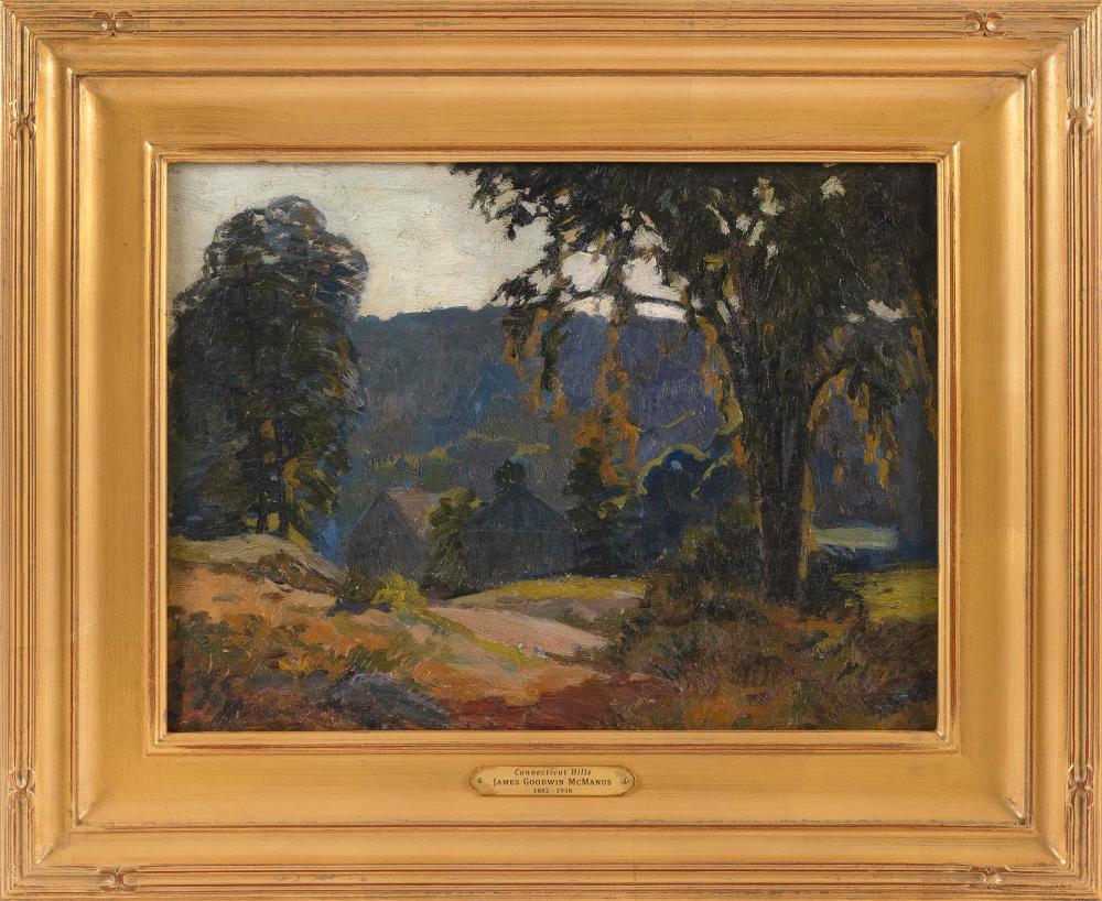 Appraisal: JAMES GOODWIN MCMANUS CONNECTICUT - CONNECTICUT HILLS OIL ON BOARD