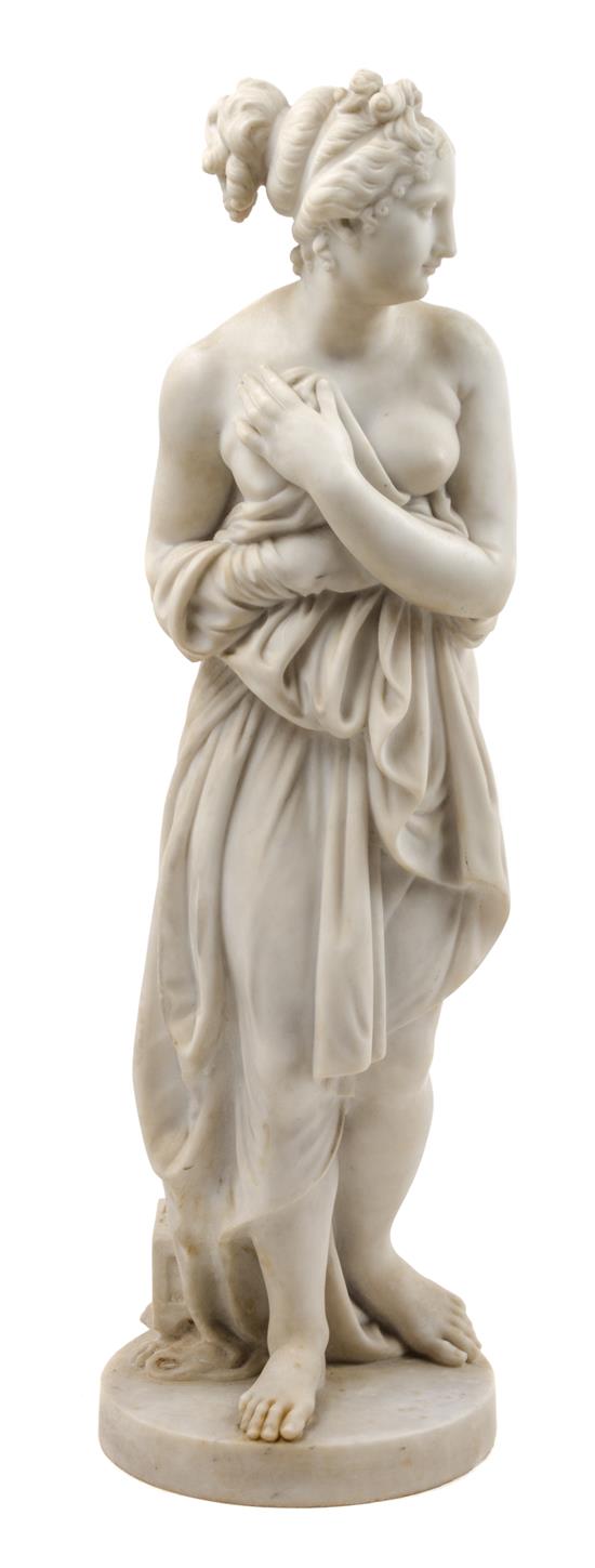 Appraisal: Sale Lot An Italian Marble Figure after antonio canova depicting