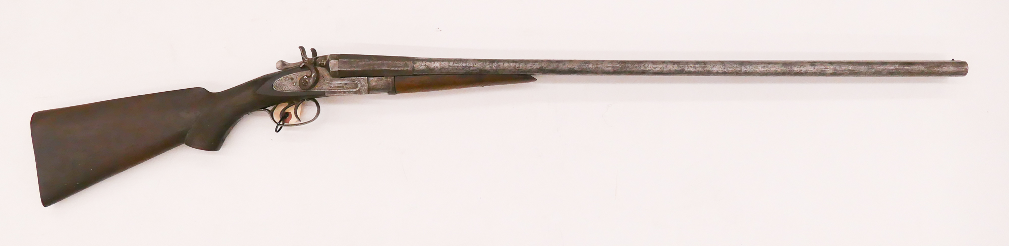 Appraisal: T Barker Double Barrel Shotgun Barrel measures '' Lot requires