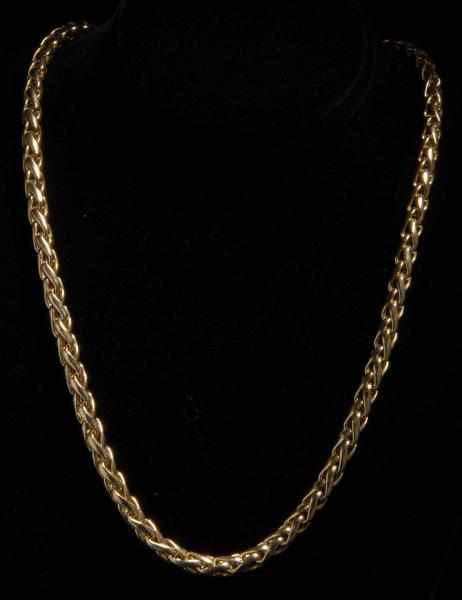 Appraisal: K Y Gold Necklace Description Weight dwt mm wide Condition