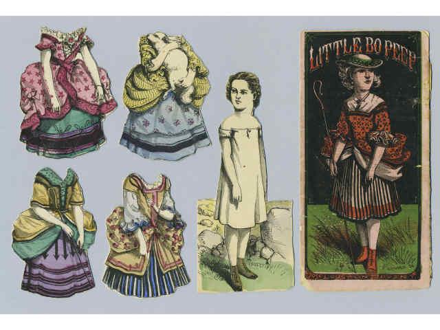 Appraisal: Lot of McLoughlin Bros Paper Dolls Cut Little Red Riding