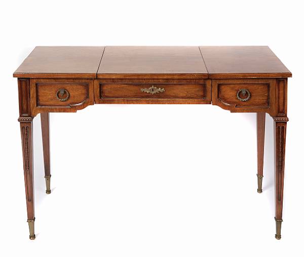 Appraisal: A Louis XVI style dressing table overall height in width