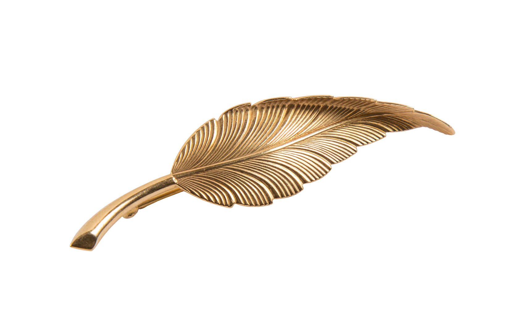 Appraisal: A Feather Brooch by Tiffany Co signed Tiffany and Co