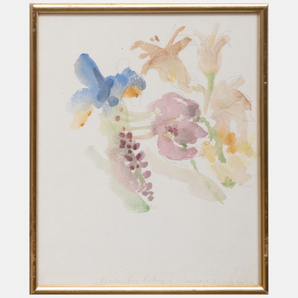 Appraisal: Barbara Novak Botanical Watercolors A Group of Six Six watercolor