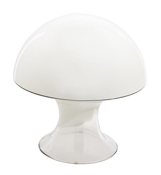 Appraisal: A Mid-Century Gino Vistosi Murano Glass Mushroom Table Lamp Height