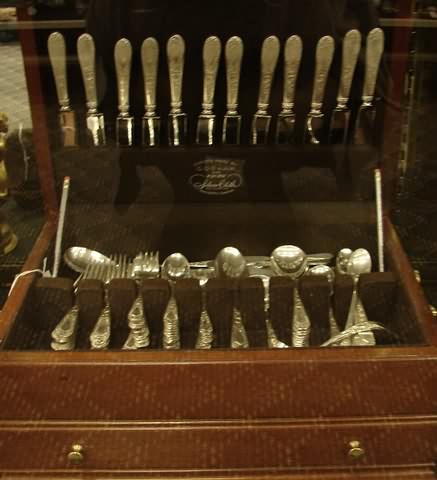 Appraisal: Pattern Betsy Patterson Engraved consisting of dinner knives dinner forks