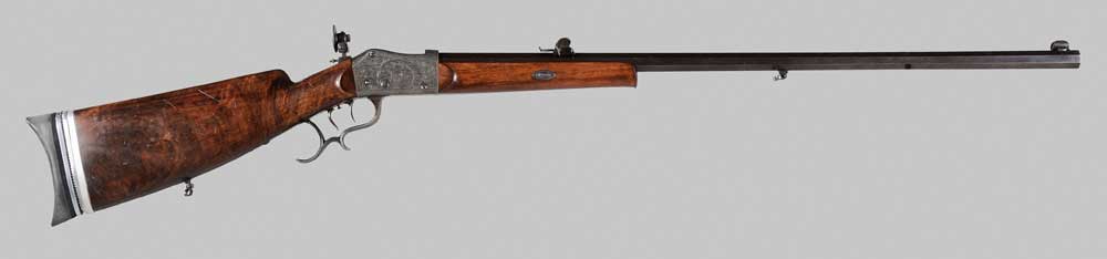 Appraisal: Dehring Nissen Schuetzen Type Rifle German early th century in