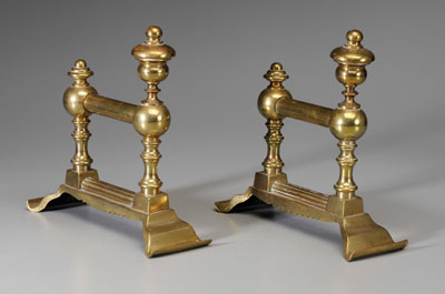 Appraisal: Pair Brass Tool Rests American or British late th early