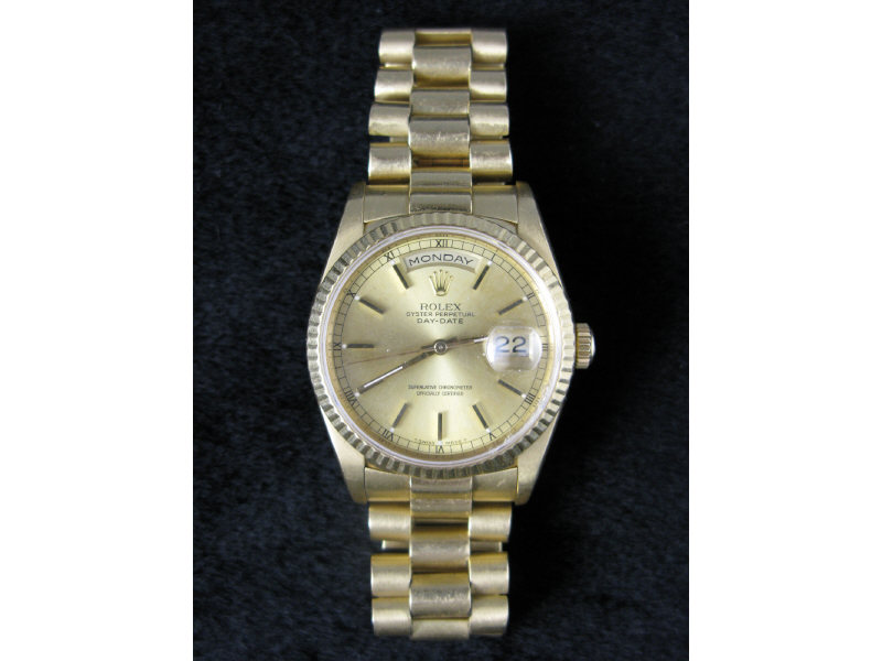 Appraisal: Man's Oyster Perpetual Rolex Watch Oyster Perpetual Day - Date